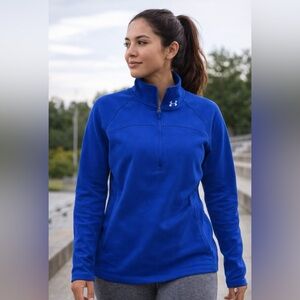 Under Armour Women's Royal Blue Half-Zip Hoodie